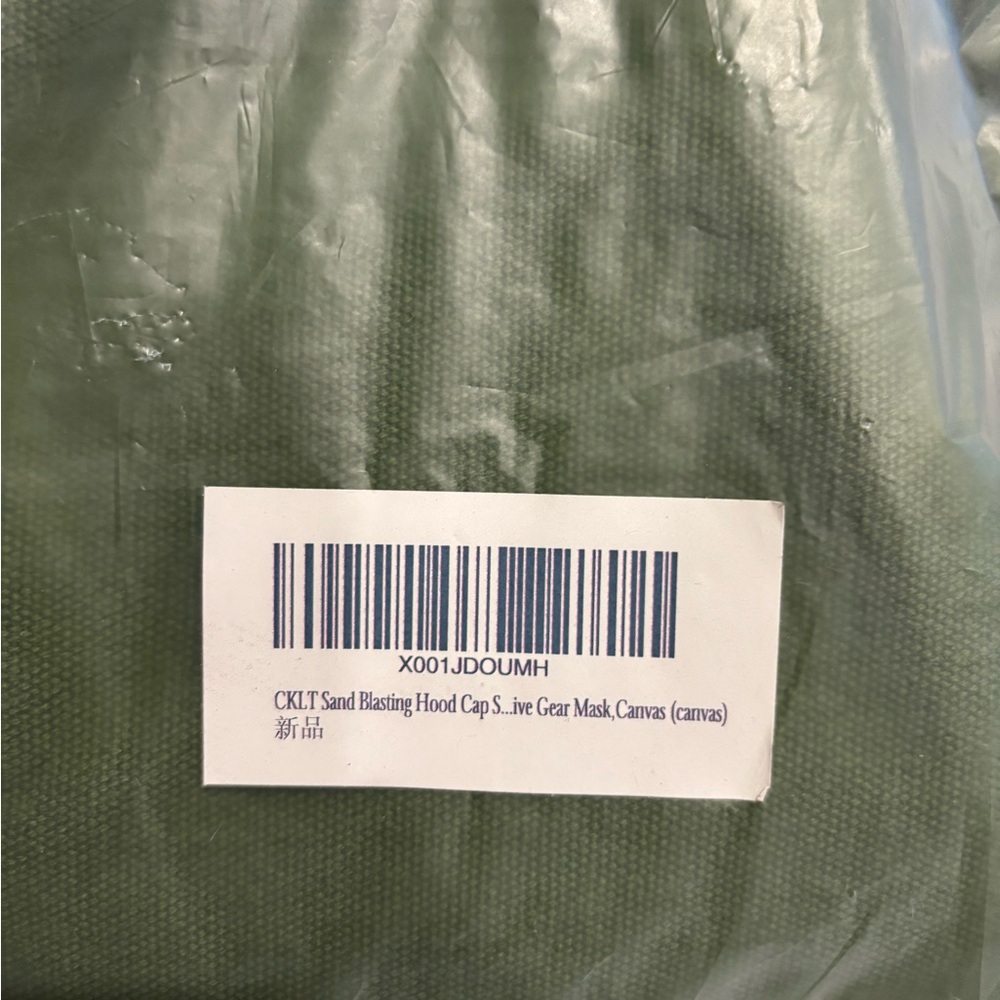 Sand Blasting Hood Cap, Canvas Shawl Sandblaster Protective Gear Mask Anti-dust - Picture 10 of 11